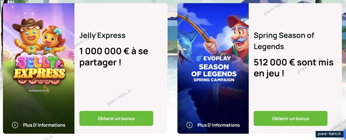 Campagnes promotionnelles Jelly Express et Spring Season of Legends